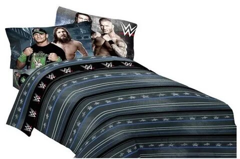 WWE Kids Bedding Set Boys Girl Full Fitted Flat Sheet 2 Pill