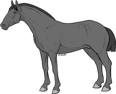 pay To Use Horse Lineart By Zakeido - Horse - (996x802) Png 