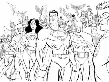 25+ Pretty Picture of Dc Comics Coloring Pages - davemelillo