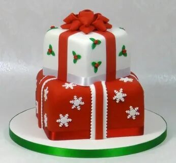 Stacked Christmas Cake by Fancy Cakes by Linda, Stevenage, U