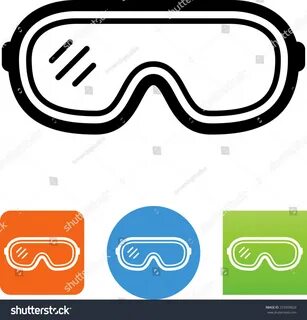 Safety Glasses Icon Stockvektor (royaltyfri) 259309820 Shutt