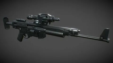 A280 Long Range Blaster Rifle - Buy Royalty Free 3D model by