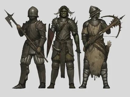 Mercenaries, Ariel Perez Medieval fantasy characters, Fantas