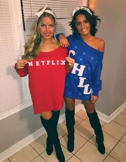 Netflix and Chill costume Two person halloween costumes, Hal