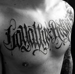 dark lettering tattoo - Pesquisa Google Tattoo lettering, Si