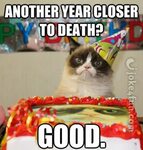 Joke4Fun Memes: Grumpy cat wishes you Happy Birthday