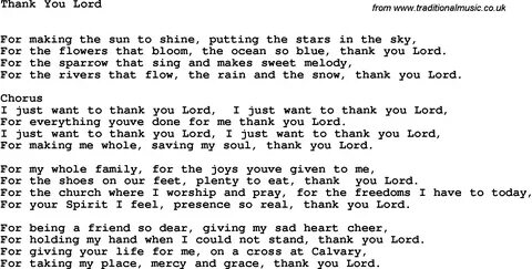 Thank You Lord Chords : Piano: How to Play "Lord I Just Want