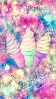 Galaxy Kawaii Ice Cream Wallpaper Ice cream wallpaper, Iphon