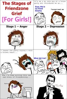 The Stages of Friendzone Grief FIXED Friendzone, Grief, Rage