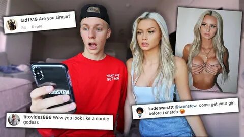 READING MY GIRLFRIEND'S INSTAGRAM COMMENTS! - YouTube