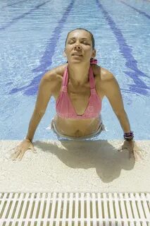 Woman Emerging Swimming Pool Photos - Free & Royalty-Free St