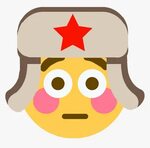 Flushed Russian Discord Emoji - Soviet Flag Emoji Discord, H