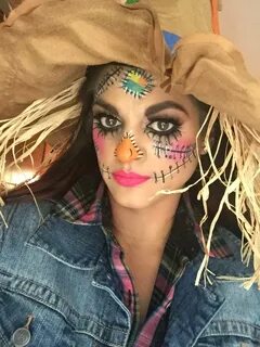 Halloween scarecrow makeup. Pic without yellow contacts. Joy
