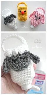 Hand Sanitizer Holder Free Crochet Patterns - DIY Magazine C