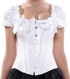 Blidece Gothic Tapestry Lace up Boned Corset Overbust Bustie