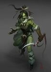 Character art, Dungeons and dragons characters, Female orc