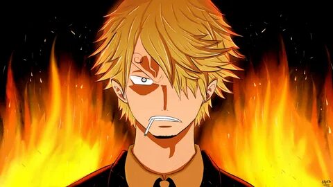 Sanji Fiery фон One Piece HD для рабочего стола: широкоформа