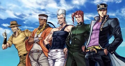 Joseph Avdol Polnareff Kakyoin Jotaro Jojo’s Bizarre Adventu