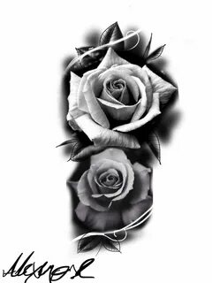 Realistic Rose Flower Drawing With Colour - bmp-solo