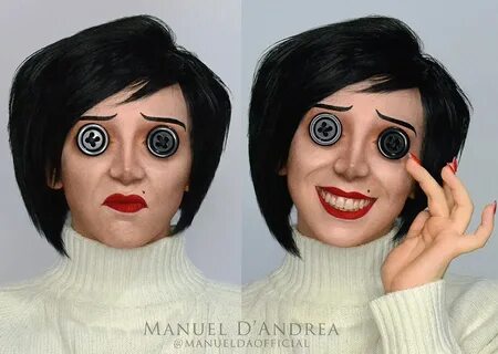 A Creepy Coraline Other Mother Makeup Transformation " Adafr
