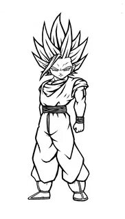 Gohan Super Saiyan 2 Tegning