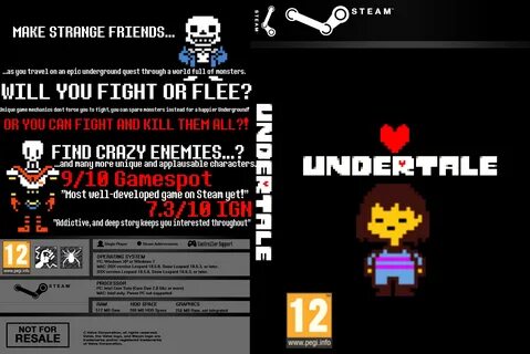 Viewing full size Undertale box cover
