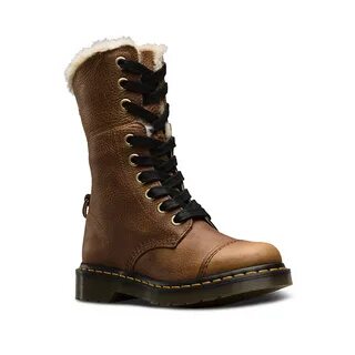 Dr Martens Canada Dr. Martens Fur-lined Aimilita Grizzly In 
