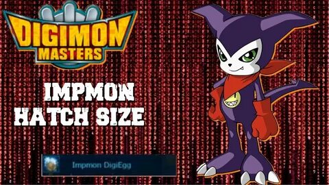 Digimon Masters Online Impmon 5/5 Hatching 129% Size - YouTu