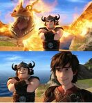 Snotlout and Hookfang :D How to train your dragon, How train