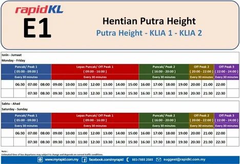 Rapid Kl Bus Schedule / RapidKL Bus (Kuala Lumpur) - 2020 Al