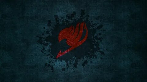 Red logo, Fairy Tail, backgound HD wallpaper Wallpaper Flare