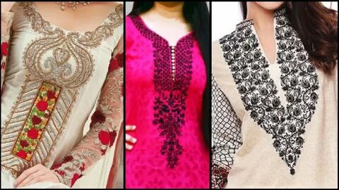 Top latest Popular Punjabi Salwar Kameez Suits Neck Designs 