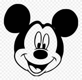 Mickey Mouse Head Png Image - Black And White Mickey Mouse C