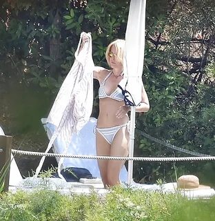 Gillian Anderson Bikini on vacation in Portofino 6-21-17 HQ 