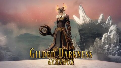 FFXIV: Gilded Darkness Black Mage Glamour - YouTube