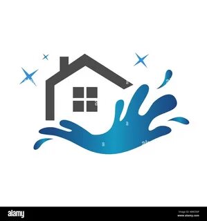 House cleaning logo Stock Vector Images - Alamy