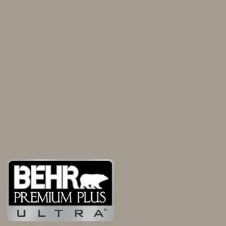 BEHR ULTRA 5 gal. #N200-4 Rustic Taupe Flat Exterior Paint &