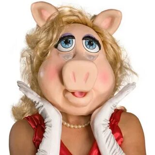 The Muppets Ms. Piggy Deluxe Overhead Latex Mask Adult - Hal