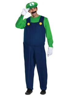 Luigi Deluxe Adult Costume - Costume Wonderland