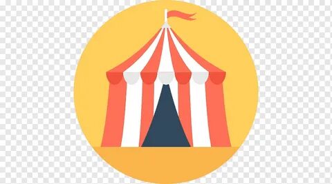Компьютерные иконы Цирк, цирковая палатка, Разное, оранжевый