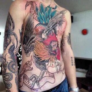 100 Rooster Tattoo Designs For Men - Break Of Dawn Ink