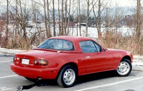 1990 Mazda Miata NA Hardtop and steel wheels A few days af. 