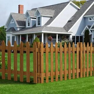 3 ft. x 6 ft. Pressure-Treated Cedar-Tone Moulded Fence Kit-