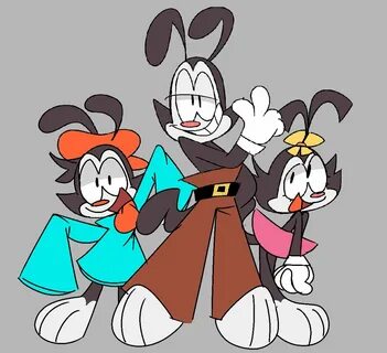 LOOK AT BABY DOT AND BIG BRO YAKKO YOU B"neon/rabbit/stumpy 