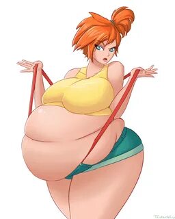 Misty's belly by thickerwasp on DeviantArt