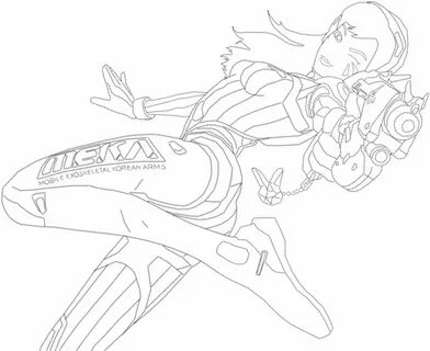 Overwatch Dva Drawing at GetDrawings Free download