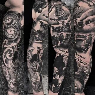Gangster Tattoos Half Sleeves - Фото база