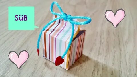Basteln: kleine Geschenkbox selber machen / DIY / Basteln mi