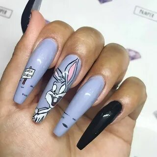 🐰 🥕 ✨ "Bugs Bunny" ✨ 🥕 🐰 Acrylic sculptures by Pamper Nail G