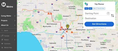 LA Metro’s new online trip planner by Mapbox maps for develo